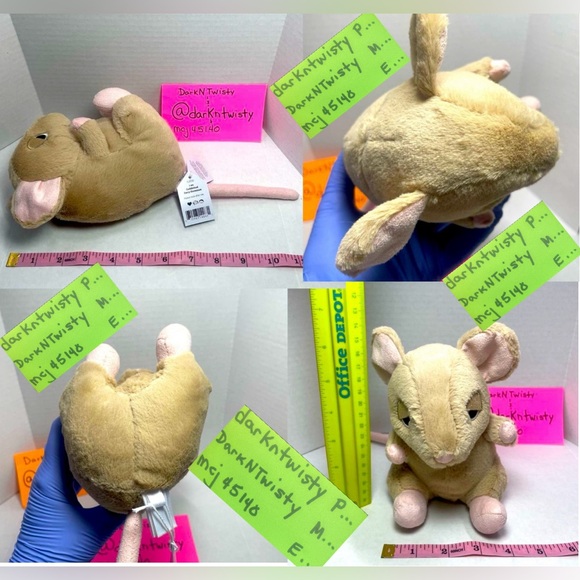 RETIRED BNWT Jellycat Cuddlebud Darcy Dormouse AUTHENTIC DIGITAL SALES RECEIPT - Picture 3 of 15